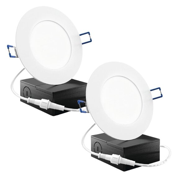 Sunco 4 Inch LED Recessed Lights Slim Canless Ceiling Lighting 650 LM 10W - Picture 1 of 4
